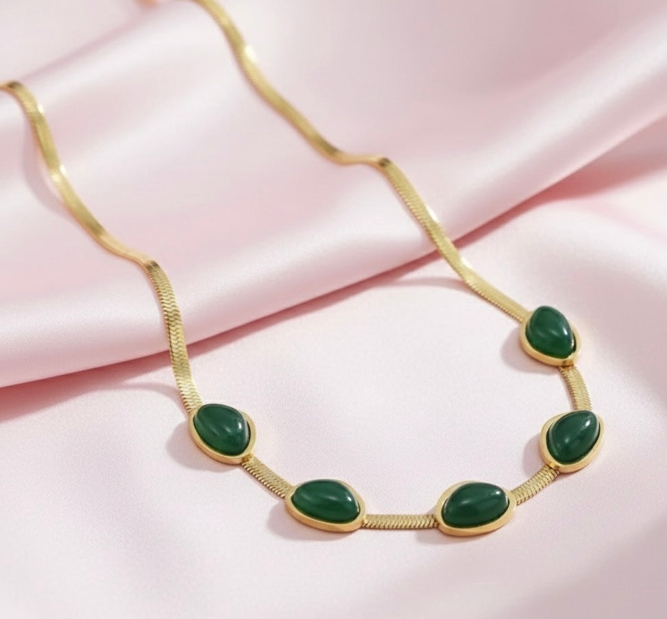 Golden Snake Chain Pendant