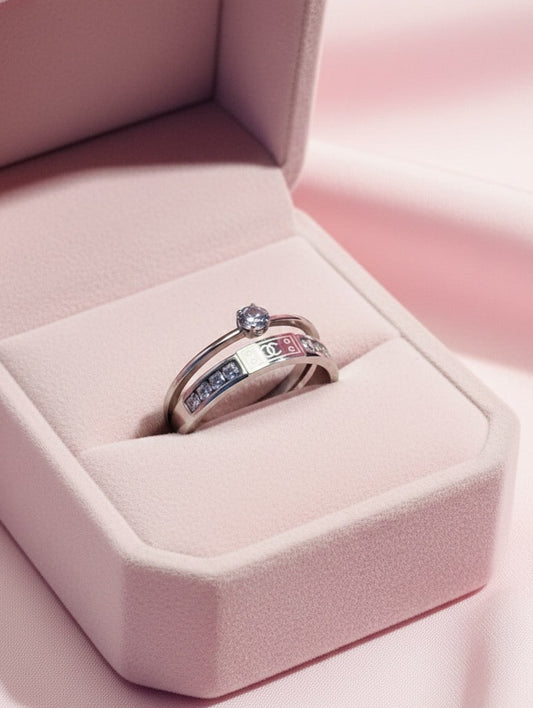 Crystal Dual Grace Ring