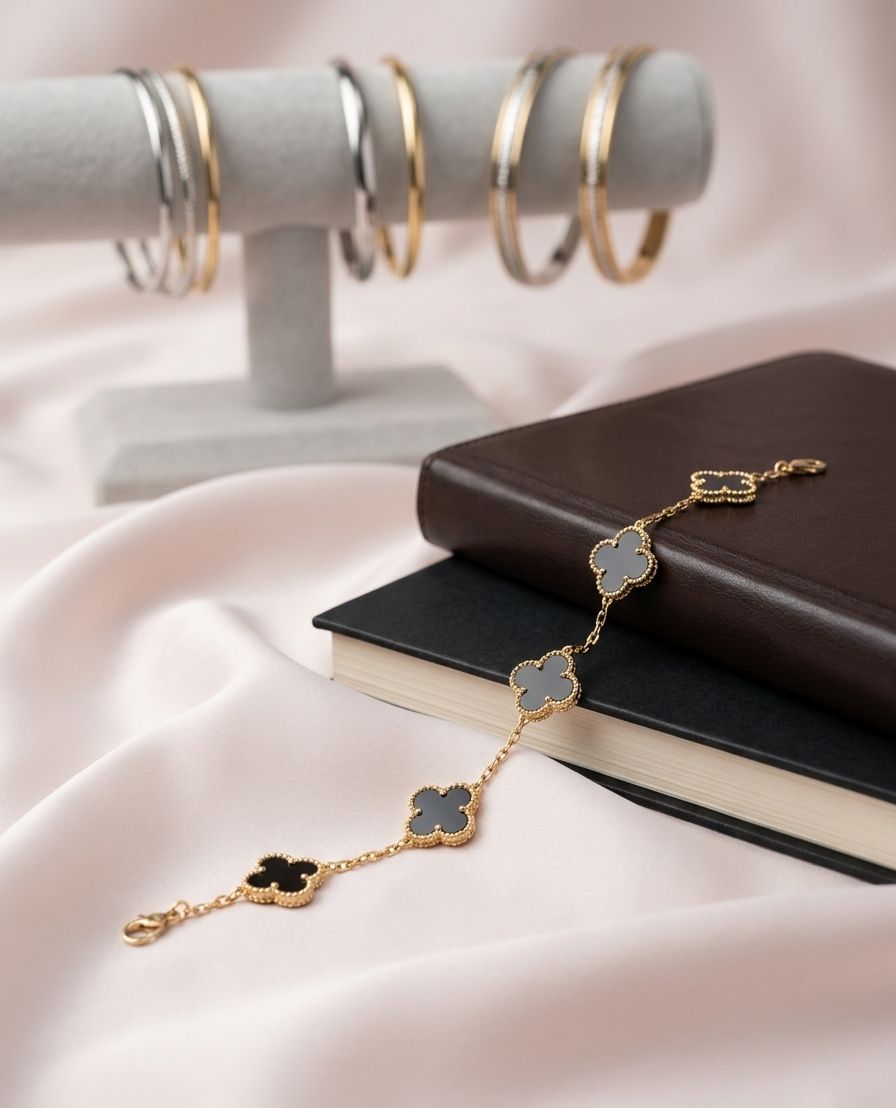 Moonorah Black Clover Bracelet