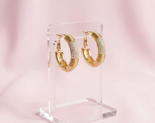 Moonorah Gilded Radiance Hoop Earrings