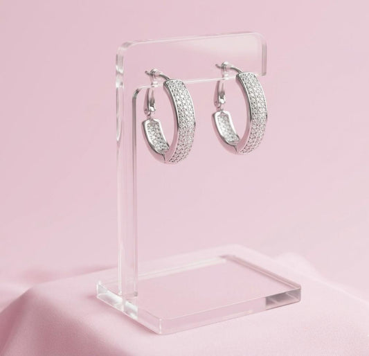 Moonorah Silver Glided Earrings