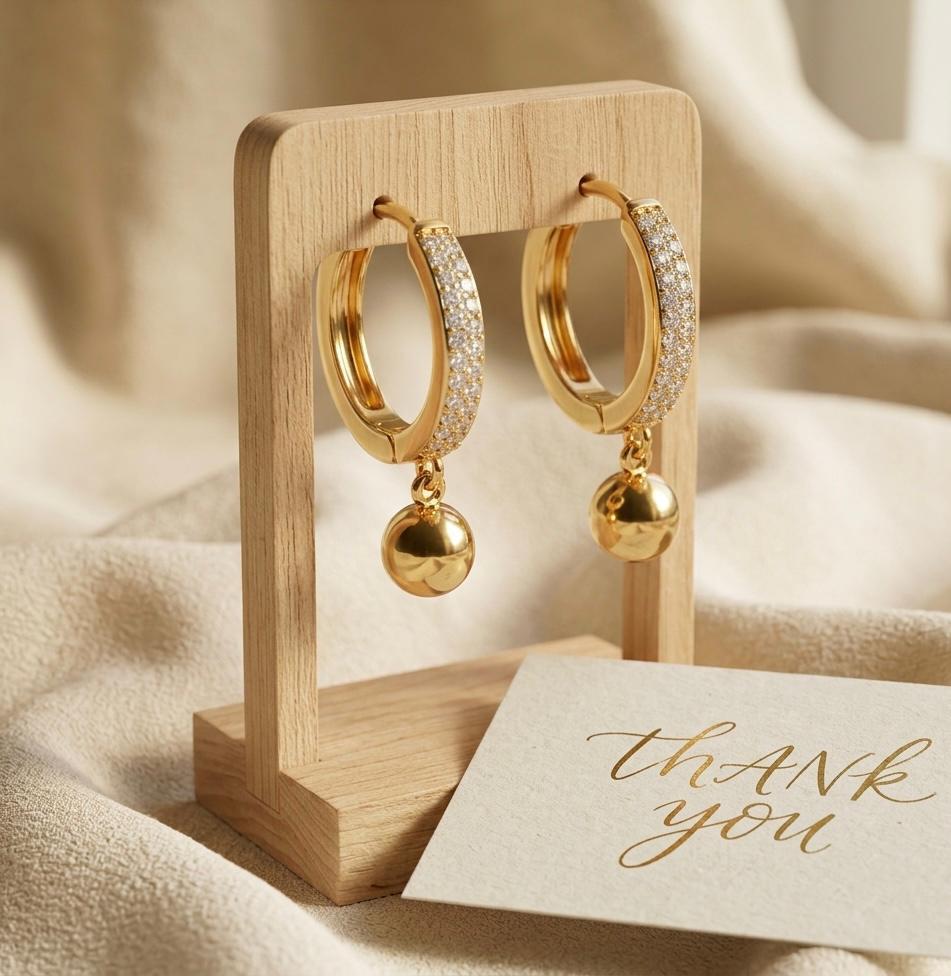 Moonorah Celeste Glow Hoop Earrings