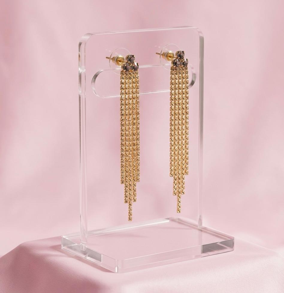 Moonorah Golden Tassel Earrings